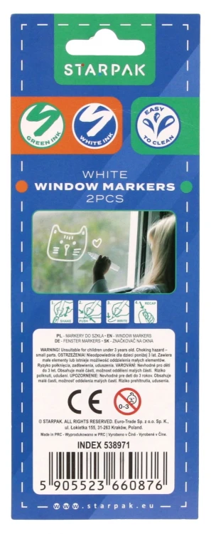 Marker do szkła okrągły kpl2szt. STARPAK 538971 – zdjęcie 2