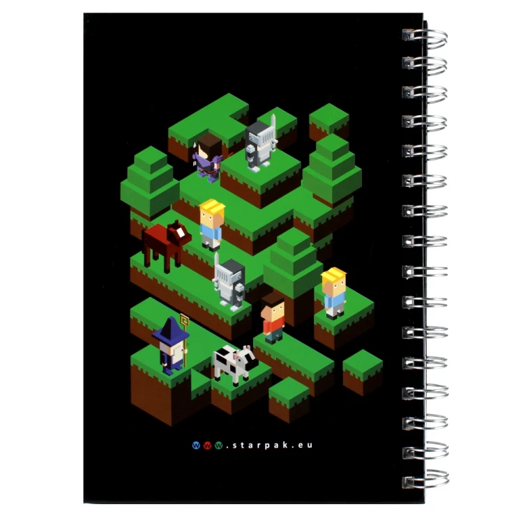 Kołonotes  A5 oprawa twarda Pixel Game STARPAK 507481 – zdjęcie 5