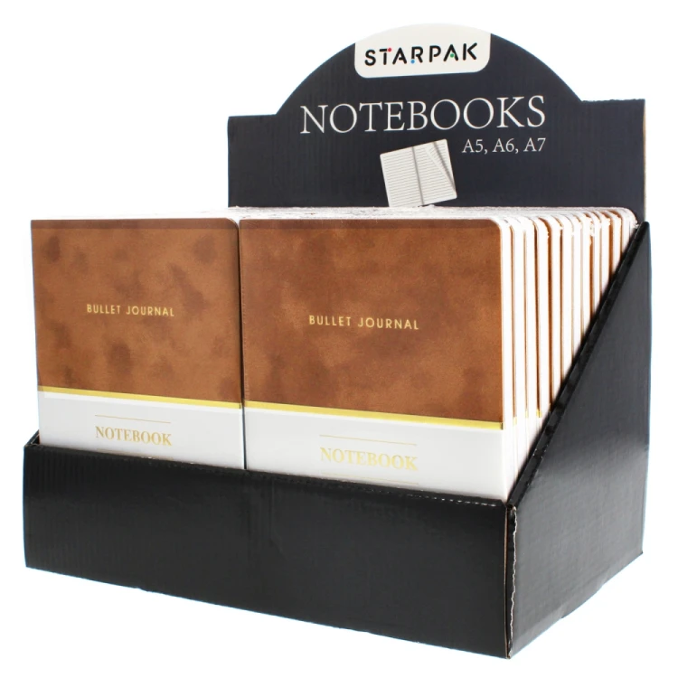 Notes A5 karmelowy zamszowy 80 kartek STARPAK 452850 – zdjęcie 5