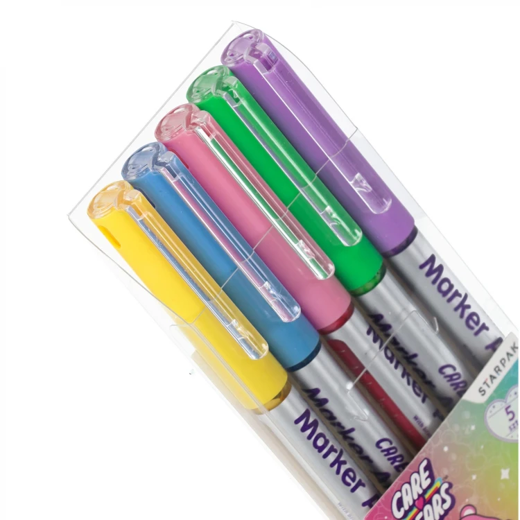 Podobrazie z nadrukiem   markery akrylowe 5 kolorów Care Bears STARPAK 583602 – zdjęcie 4