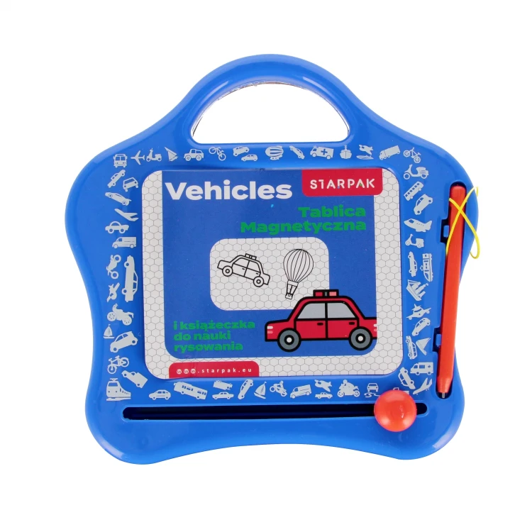 Tablica magnetyczna z  książeczka do nauki rysunków Vehicles STARPAK 552504 – zdjęcie 3
