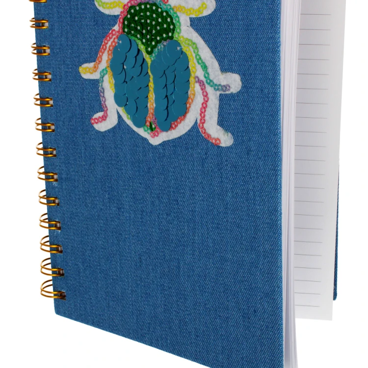 Kołonotes A5/100k oprawa twarda jeans STARPAK 453589 – zdjęcie 4