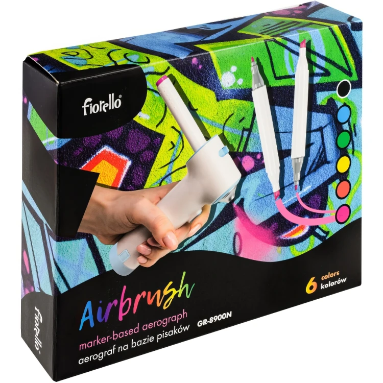 Airbrush zestaw długopis do malowania w sprayu Fiorello GR-8900N – zdjęcie 2