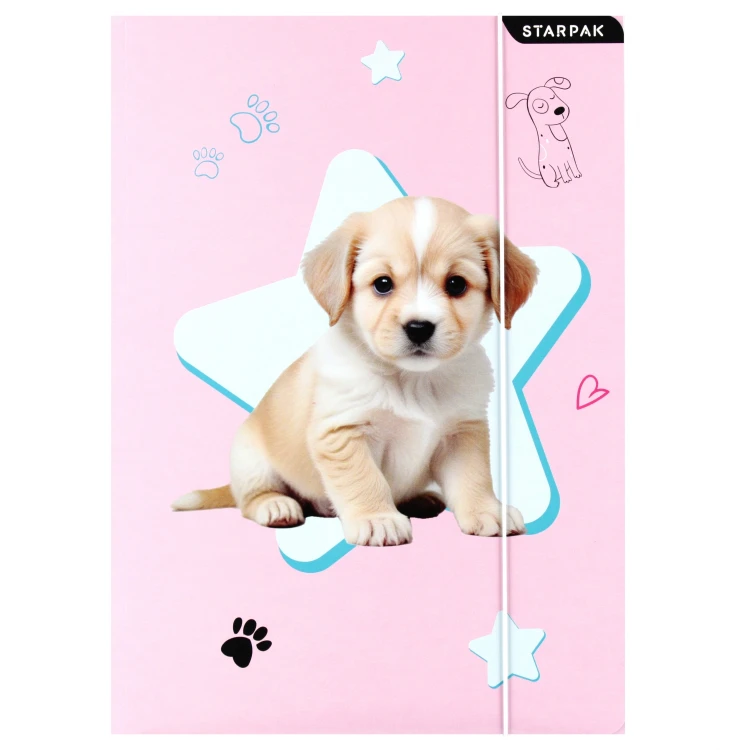 Teczka z gumką A4 Doggy STARPAK 559706 – zdjęcie 4