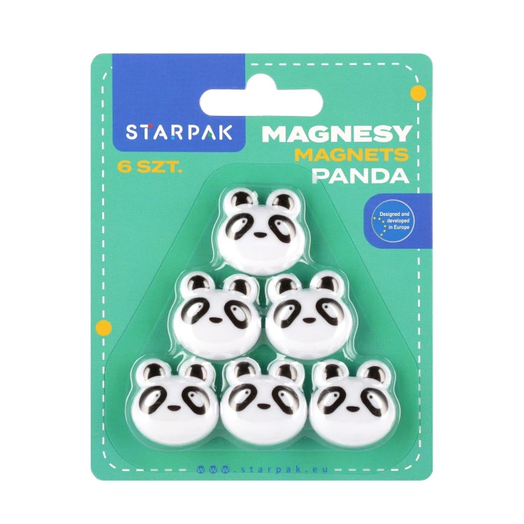 Magnesy kształtne Panda 25mm 6szt STARPAK 398962 – zdjęcie 2