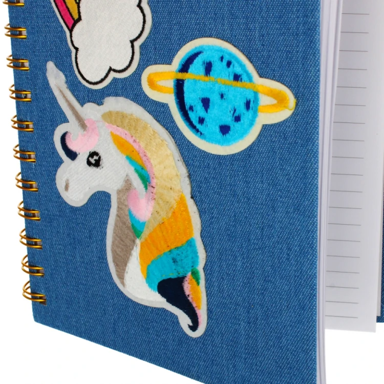 Kołonotes A5/100k oprawa twarda jeans Jednorożec STARPAK 453590 – zdjęcie 4