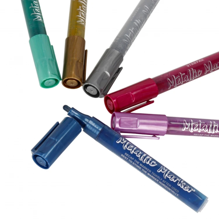 Marker metaliczny okrągły 6 kolorów STARPAK 497712 – zdjęcie 4