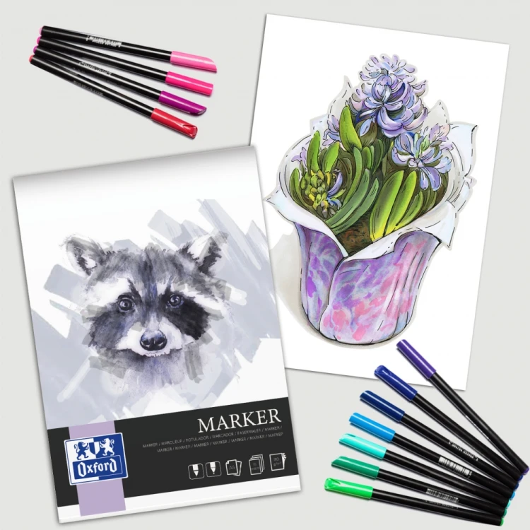 Blok szkicownik A4/15k Marker Oxford HAMELIN 400166104 – zdjęcie 2