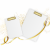 Clipboard A4 PVC biały złoty mechanizm BIURFOL KHG-01-10 – zdjęcie 2