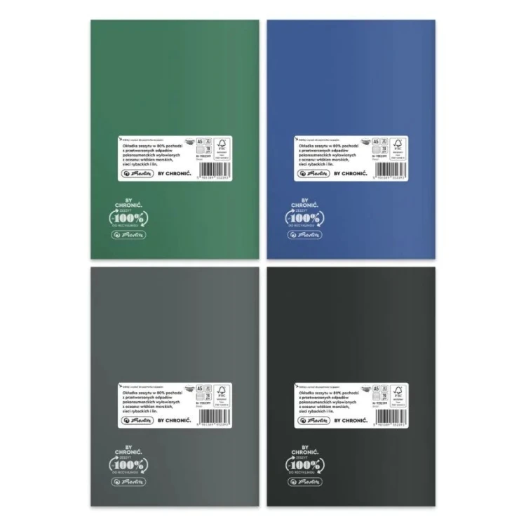 Zeszyt A5/60k linia oprawa PP Ocean A 5 HERLITZ 400198106 – zdjęcie 2