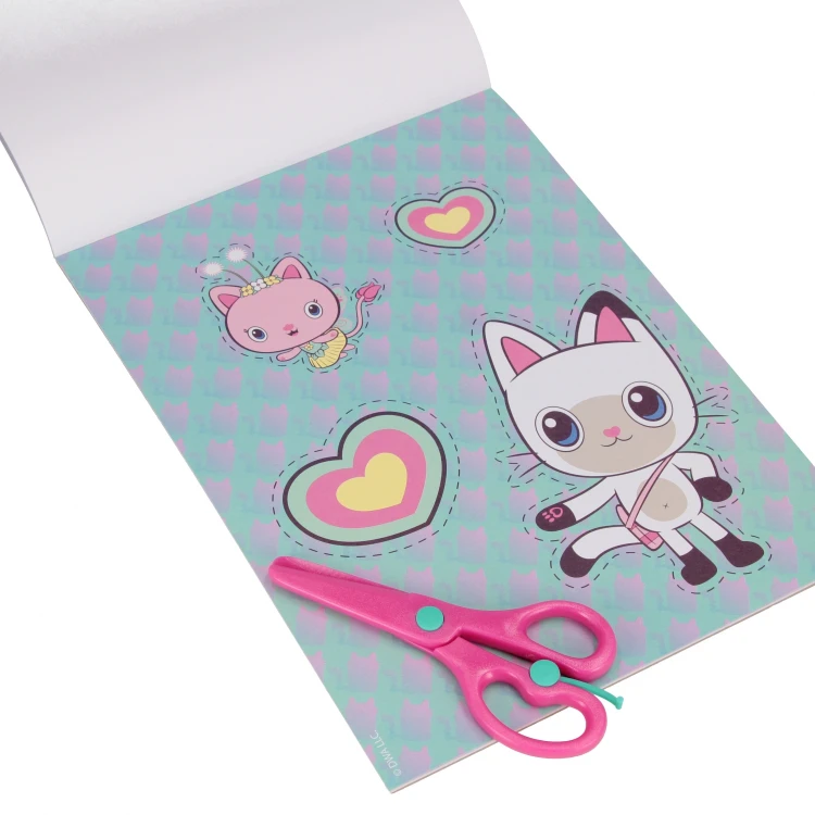 Zestaw kreatywny do nauki wycinania A4 z nożyczkami Gabby s Dollhouse STARPAK 552507 – zdjęcie 2