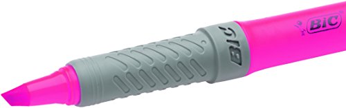 Zakreślacz różowy Surligneur grip BIC 811934 – zdjęcie 2