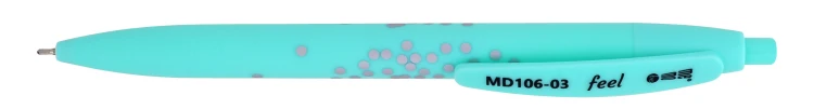Długopis automatyczny FEEL 0,7mm z obudową Soft-Touch MemoBe niebieski wkład – zdjęcie 3