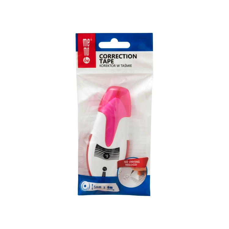 Korektor w taśmie MemoBe 5mm x 6m 1 szt.etui – zdjęcie 3