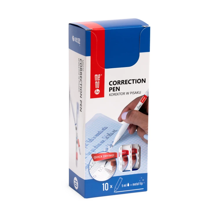 Korektor w pisaku MEMOBE Slim z metalową końcówką 5ml , 1 szt. etui – zdjęcie 6