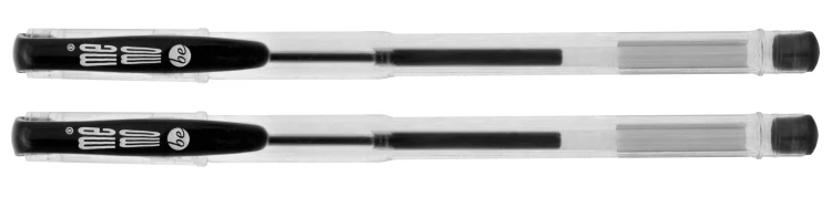 Długopis żelowy MemoBe 0,7 mm czarny2 szt. etui – zdjęcie 2