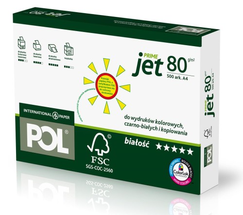 Papier xero A4 80 g op.500 arkuszy POLJET 3050021020