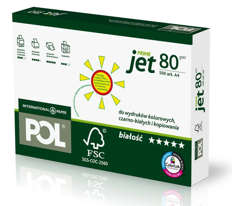 Papier xero A4 80 g op.500 arkuszy POLJET 3050021020