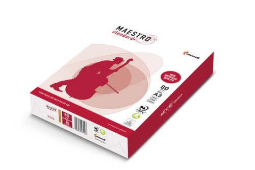Papier xero A3 80 g Maestro Standard Plus op.500 arkuszy IGEPA 949B80