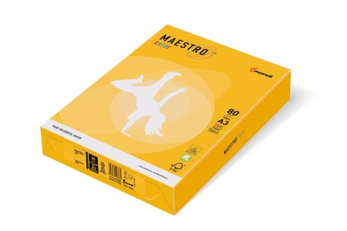 Papier xero A4 80 g żółty Maestro op.500 arkuszy IGEPA 941SY40A80