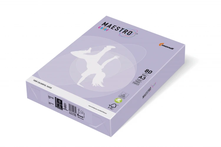 Papier xero A4 80 g fioletowy Maestro op.500 arkuszy IGEPA 941LA12A80