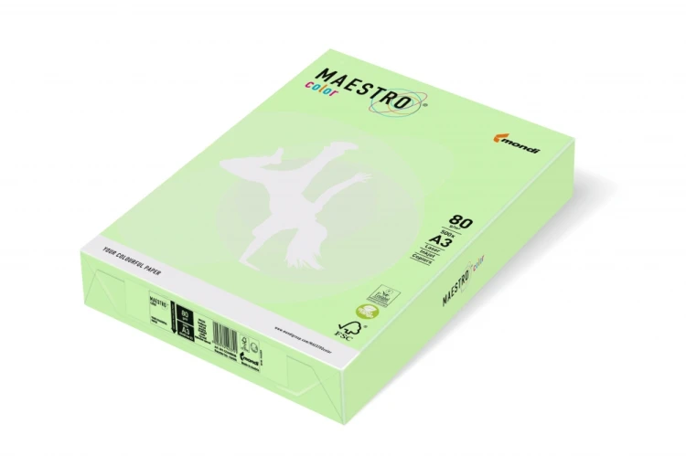 Papier xero A4 80 g zielony Maestro op.500 arkuszy IGEPA 941MG28A80