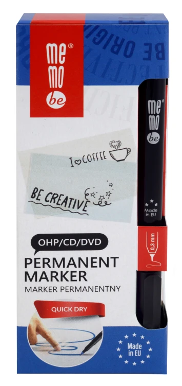 Marker permanentny OHP MemoBe MM250 końcówka S 0,3 mm czarny – zdjęcie 4