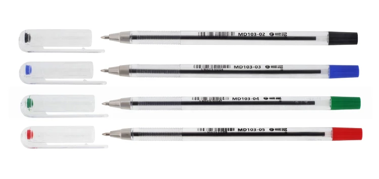 Długopis biurowy 0,7mm MemoBe 4-kol. etui – zdjęcie 4