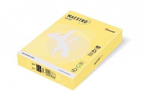 Papier xero A4 80 g żółty lemon Maestro op.500 arkuszy IGEPA 941ZG34A80