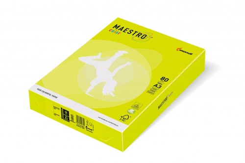 Papier xero A4 80 g zielony neonowy Maestro op.500 arkuszy IGEPA 941NEOGN80
