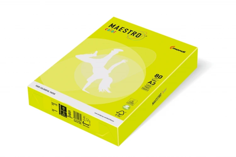 Papier xero A4 80 g zielony neonowy Maestro op.500 arkuszy IGEPA 941NEOGN80