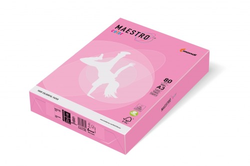Papier xero A4 80 g różowy neonowy Maestro op.500 arkuszy IGEPA 941NEOPI50