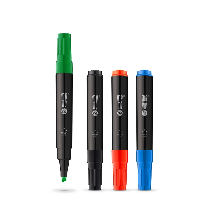 Marker permanentny M201 MemoBe końcówka ścięta 1-4 mm niebieski – zdjęcie 3