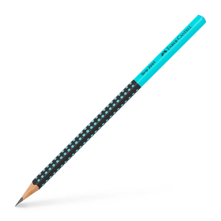 Ołówek grip 2001 two tone czarny/turkusowy Faber-Castell – zdjęcie 2