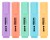 Zakreślacz MEMOBE, pastelowy, 5 kolorów etui – zdjęcie 2