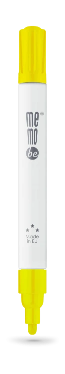 Marker olejowy MM301 MemoBe, końcówka okrągła 2-4 mm żółty – zdjęcie 2