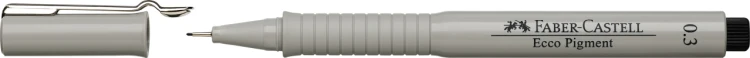 Cienkopis ecco pigment 0,3 mm czarny Faber-Castell – zdjęcie 2