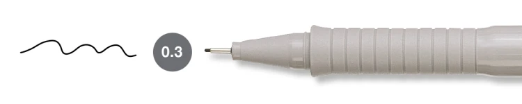 Cienkopis ecco pigment 0,3 mm czarny Faber-Castell – zdjęcie 4