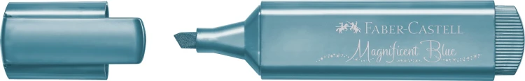 Zakreślacz 1546 metaliczny niebieskifaber-castell – zdjęcie 3