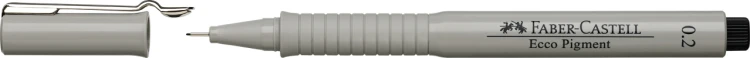 Cienkopis ecco pigment 0,2 mm czarny Faber-Castell – zdjęcie 2