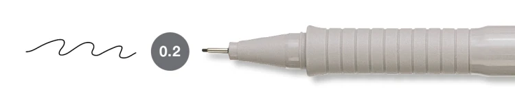 Cienkopis ecco pigment 0,2 mm czarny Faber-Castell – zdjęcie 4
