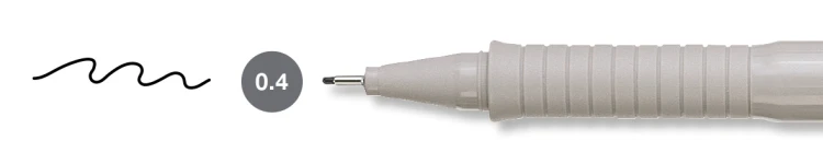 Cienkopis ecco pigment 0,4 mm czarny Faber-Castell – zdjęcie 4
