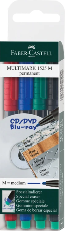 Multimark OHP permanentny m 4 kol. w etui Faber-Castell – zdjęcie 2
