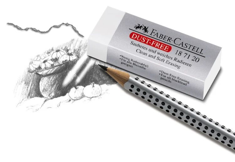Gumka dust free plastikowa duża Faber-Castell – zdjęcie 2