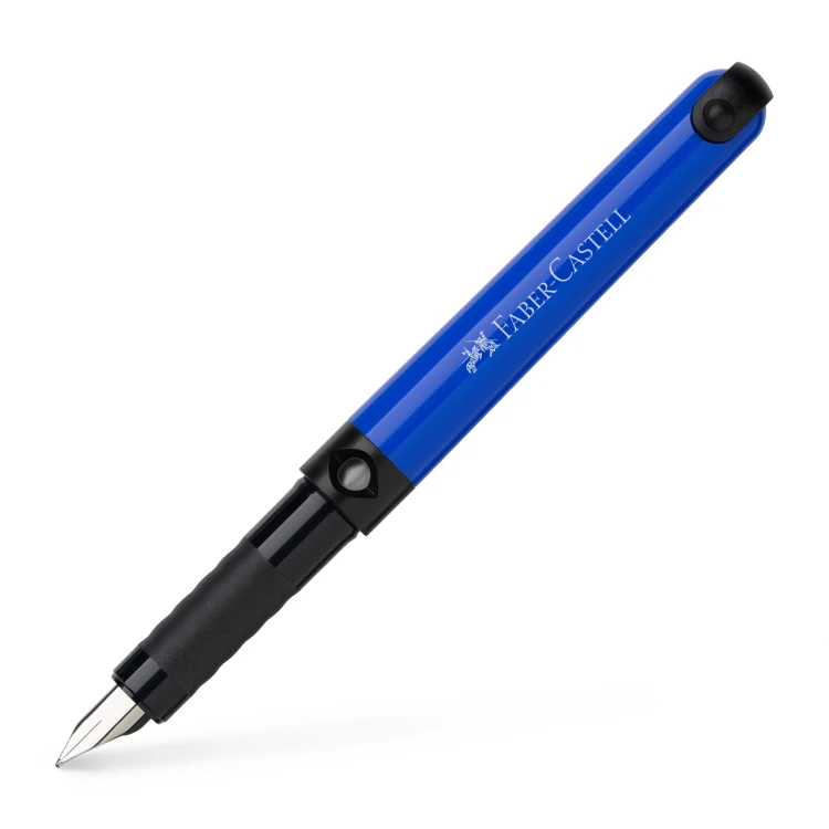 Pióro wieczne szkolne niebieskie + 6 naboi Faber-Castell – zdjęcie 6