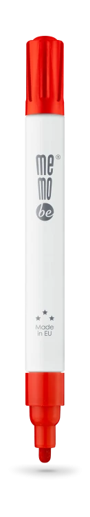Marker olejowy MM301 MemoBe, końcówka okrągła 2-4 mm czerwony – zdjęcie 2