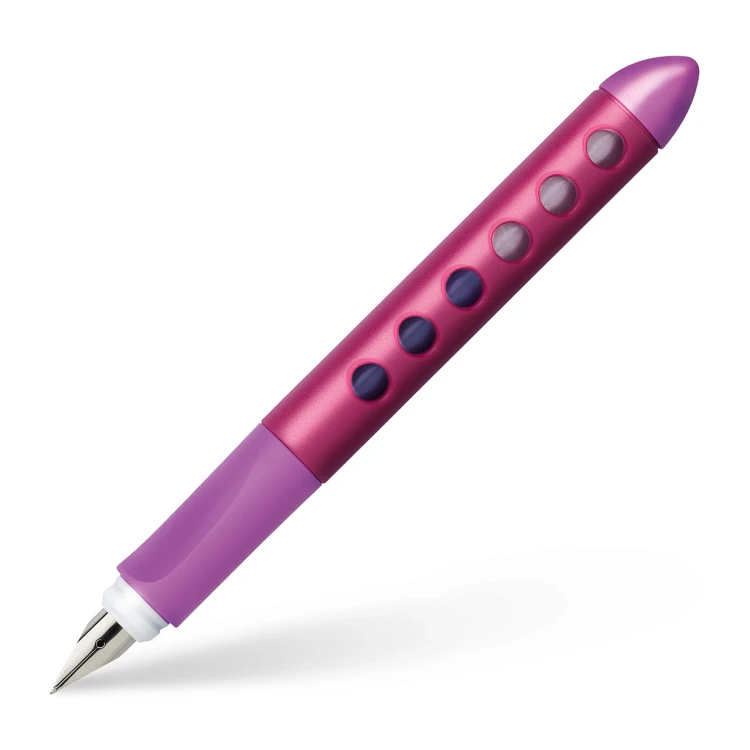 Pióro wieczne scribolino dla praworęcznych malinowo-jagodowe w etui Faber-Castell – zdjęcie 4