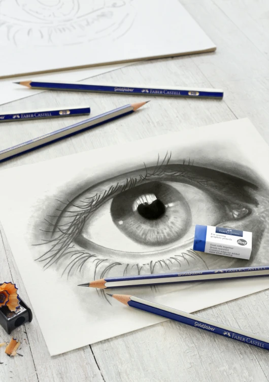 Ołówki gold faber 1222 6 szt. +gumka+temperówka opakowanie kartonowe Faber-Castell – zdjęcie 3