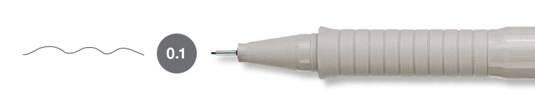 Cienkopis ecco pigment 0,1 mm czarny Faber-Castell – zdjęcie 4