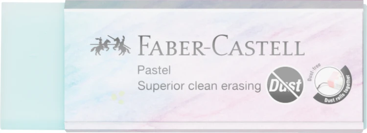 Gumka dust-free eco pastelowa Faber-Castell – zdjęcie 3